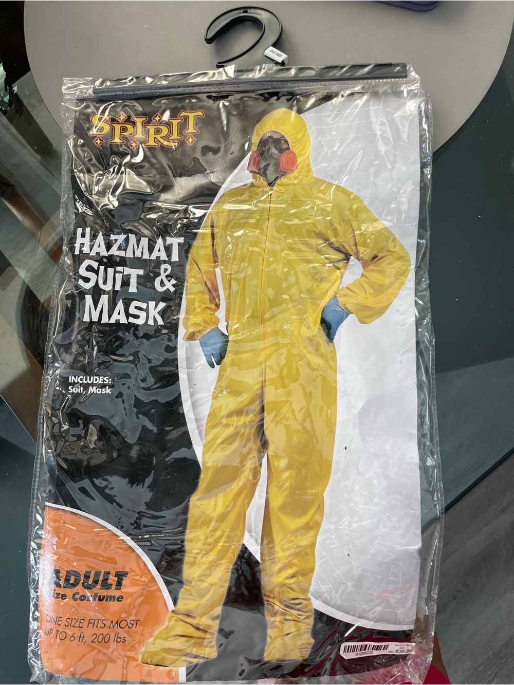 Spirit Yellow Hazmat Suit & Respirator Costume